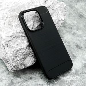 Silikonska maska / futrola BRUSHED za iPhone 15 Pro (6.1) crna (MS).