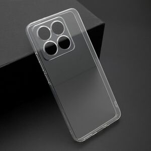 Silikonska maska / futrola ultra tanka PROTECT silikon za Xiaomi 14T providna (bela) (MS).