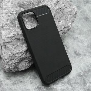 Silikonska maska / futrola BRUSHED za iPhone 12/12 Pro (6.1) crna (MS).