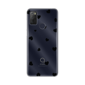 Silikonska maska / futrola print ultra tanka za Alcatel 1S (2021)/3L (2021)/A1 Alpha 21 Hearts.