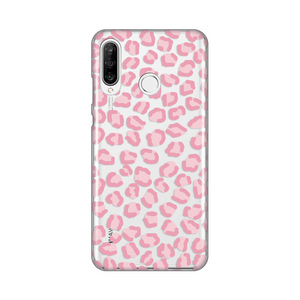 Silikonska maska / futrola print ultra tanka za Huawei P30 Lite Pink Cheetah.
