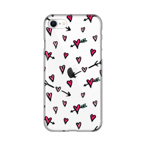 Silikonska maska / futrola print ultra tanka za iPhone 7/8/SE (2020)/SE (2022) Heart Pattern.