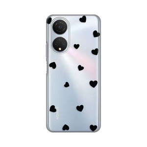 Silikonska maska / futrola print ultra tanka za Huawei Honor X7 Hearts.