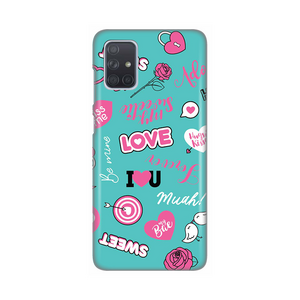 Silikonska maska / futrola print za Samsung A715F Galaxy A71 Love.