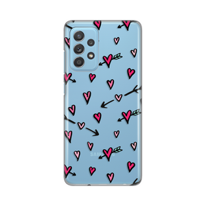 Silikonska maska / futrola print ultra tanka za Samsung A525 Galaxy A52 4G/A526 Galaxy A52 5G/A528B Galaxy A52s 5G Heart Pattern.