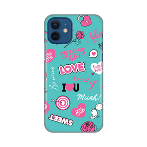 Silikonska maska / futrola print za iPhone 12 6.1 Love.