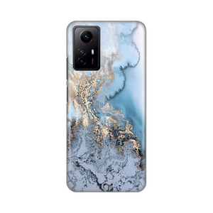 Silikonska maska / futrola print za Xiaomi Redmi Note 12S (EU) Blue Gold Marble.