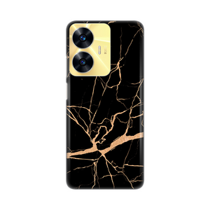 Silikonska maska / futrola print za Realme C55 All crni.