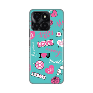 Silikonska maska / futrola print za Huawei Honor X6a Love.
