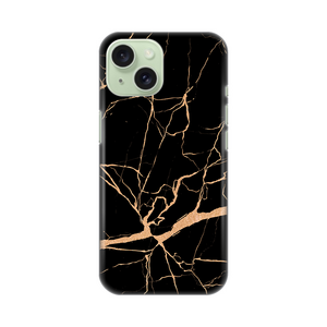 Silikonska maska / futrola print za iPhone 15 All crni.