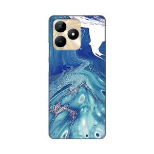 Silikonska maska / futrola print za Realme C53 Blue Marble.