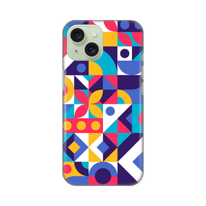 Silikonska maska / futrola print ultra tanka za iPhone 15 Colorful Mosaic.