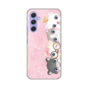 Silikonska maska / futrola print ultra tanka za Samsung A546B Galaxy A54 5G Pink cats.