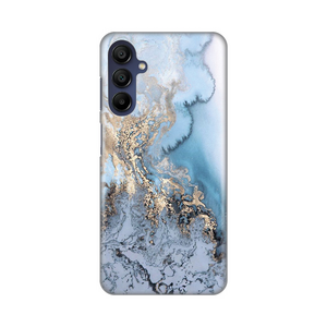 Silikonska maska / futrola print za Samsung A156 Galaxy A15 5G Blue Gold Marble.