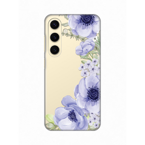 Silikonska maska / futrola print ultra tanka za Samsung S921B Galaxy S24 Blue Roses.