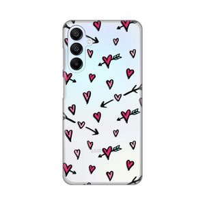 Silikonska maska / futrola print ultra tanka za Samsung A156 Galaxy A15 5G Heart Pattern.