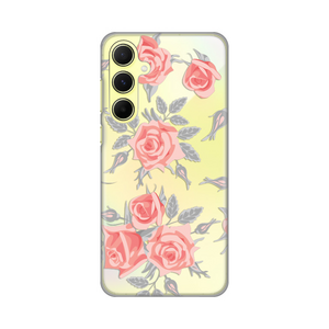 Silikonska maska / futrola print ultra tanka za Samsung A556 Galaxy A55 5G Elegant Roses.