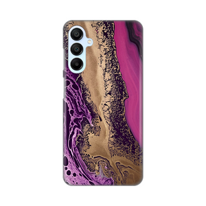 Silikonska maska / futrola print za Samsung A156 Galaxy A15 5G Purple Gold Marble.