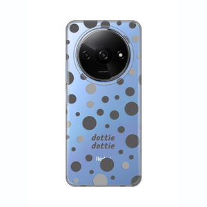 Silikonska maska / futrola print ultra tanka za Xiaomi Redmi A3 Dottie Dottie Gray.