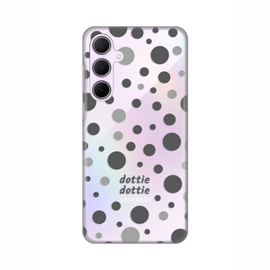 Silikonska maska / futrola print ultra tanka za Samsung A356B Galaxy A35 5G Dottie Dottie Gray.