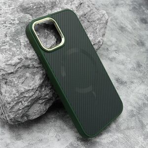 Maska / futrola CARBON MagSafe za iPhone 12/12 Pro (6.1) zelena (big camera) (MS).