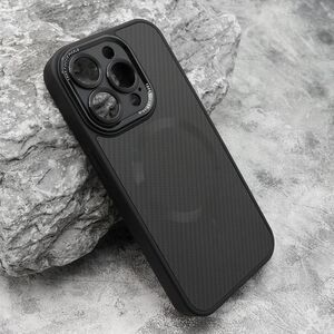 Maska / futrola CARBON MagSafe za iPhone 15 Pro (6.1) crna (small camera) (MS).
