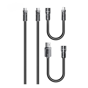 Data kabl REMAX RCC-168 Lyncharge Series 60w 4-in-1 Zinc Alloy crni.