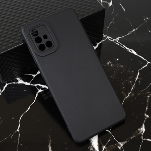 Silikonska maska / futrola Teracell Giulietta za Samsung A715F Galaxy A71 mat crna.