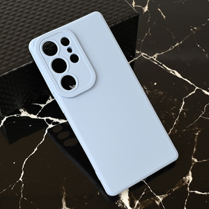 Silikonska maska / futrola Teracell Giulietta za Samsung S938 Galaxy S25 Ultra mat svetlo plava.