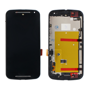 LCD displej za Motorola MOTO G2+touch screen crni+frame.