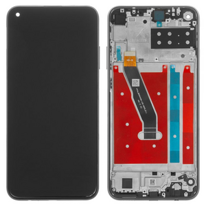 LCD displej za Huawei P40 Lite E+touch screen crni+frame crni.