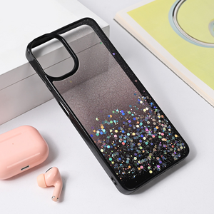 Maska / futrola Frame Glitter za Samsung A065F Galaxy A06 crna.
