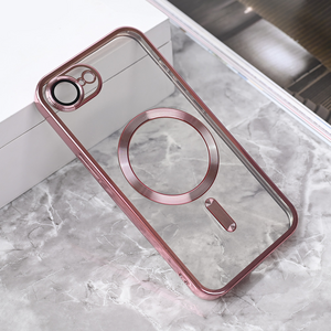 Maska / futrola Magsafe Lux za iPhone 16E roze.