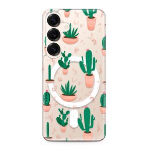 Maska / futrola silikonska print MagSafe za Samsung S931 Galaxy S25 5G cactus (MS).