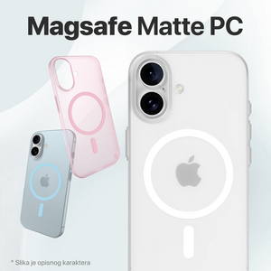 Maska / futrola Magsafe mat PC za Samsung A556 Galaxy A55 5G roze.