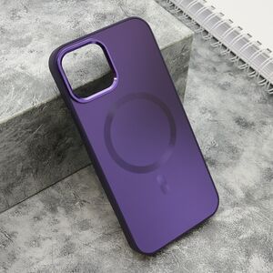 Maska / futrola COLOR METAL MagSafe za iPhone 12/12 Pro (6.1) ljubicasta (MS).