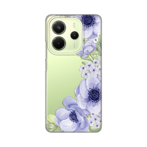 Silikonska maska / futrola print ultra tanka za Xiaomi Redmi Note 14 4G (SRB) Blue Roses.