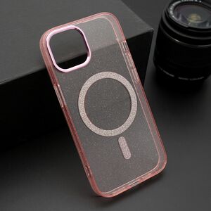 Maska / futrola SPARKLING MagSafe za iPhone 15 roze (MS).
