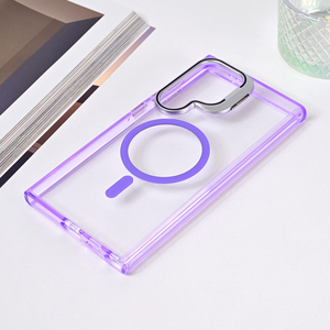 Maska / futrola Magsafe providna za Samsung S928B Galaxy S24 Ultra ljubicasta.