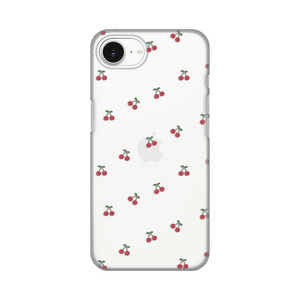 Silikonska maska / futrola print ultra tanka za iPhone 16e Little Cherry.