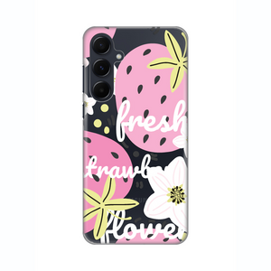 Silikonska maska / futrola print ultra tanka za Samsung A556B Galaxy A55 Fresh Pink.