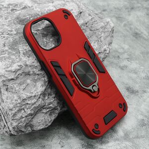 Maska / futrola Square Ring za iPhone 15 crvena (MS).
