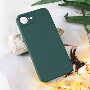 Maska / futrola Teracell Soft Velvet za iPhone 16e 6.1 tamno zelena.