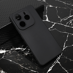 Silikonska maska / futrola Teracell Giulietta za Xiaomi Redmi Note 14 5G mat crna.