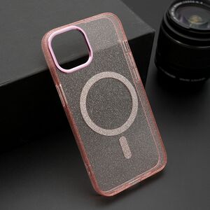 Maska / futrola SPARKLING MagSafe za iPhone 14 (6.1) roze (MS).