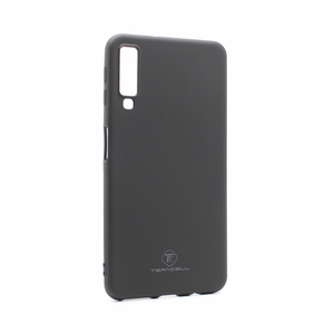 Silikonska maska / futrola Teracell Giulietta za Samsung A750FN Galaxy A7 2018 mat crna.