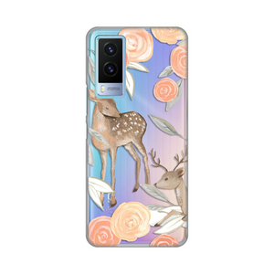 Silikonska maska / futrola print ultra tanka za Vivo Y71T Flower Deer.