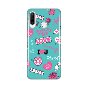 Silikonska maska / futrola print za Huawei P30 Lite Love.