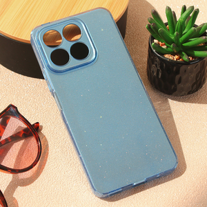 Maska / futrola Sparkle Dust za Huawei Honor X8a plava.