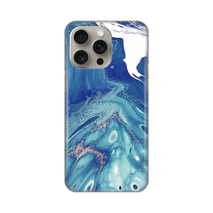 Silikonska maska / futrola print za iPhone 15 Pro Max 6.7 Blue Marble.